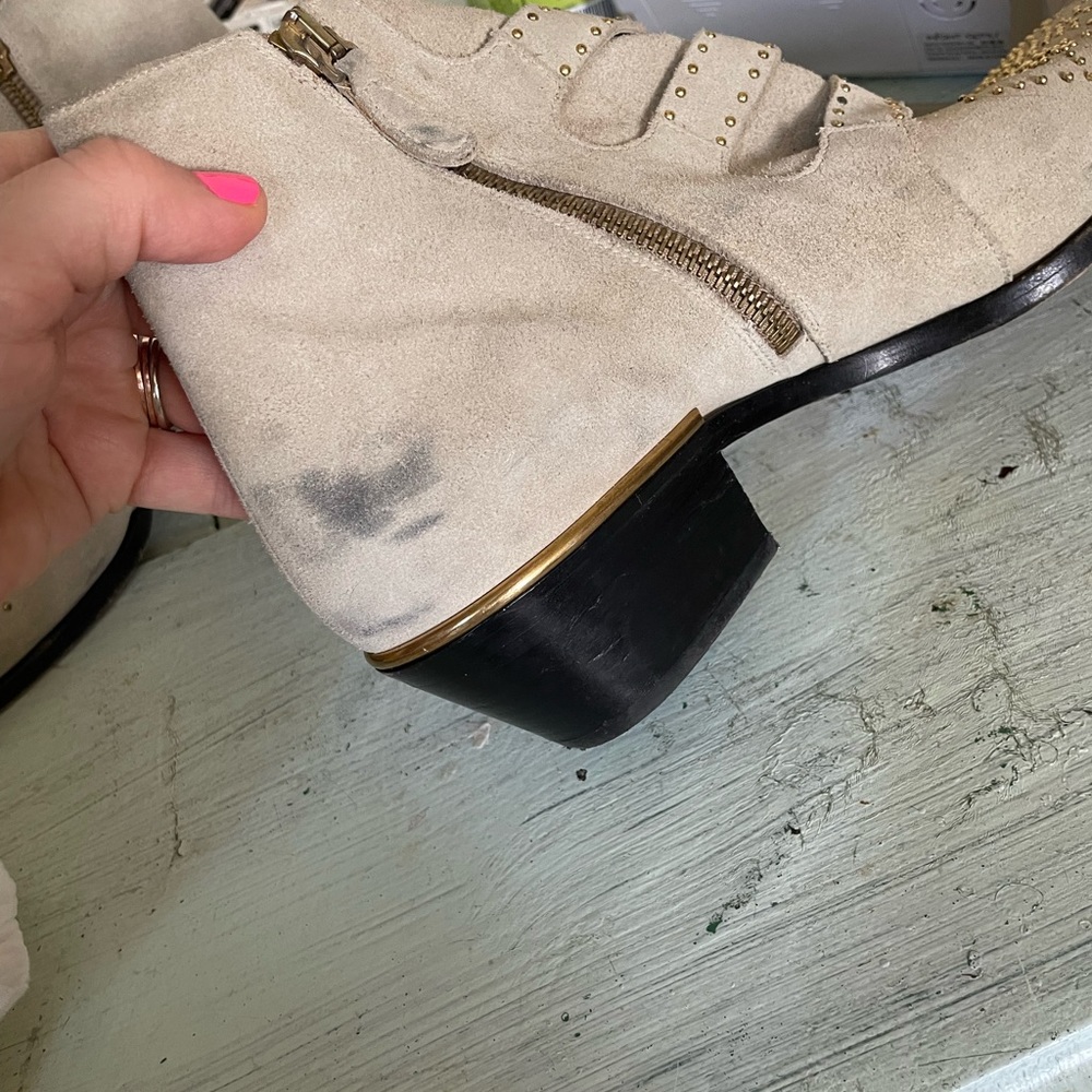 Chloe Short Susanna Boot In Color Maple Pink Size… - image 6